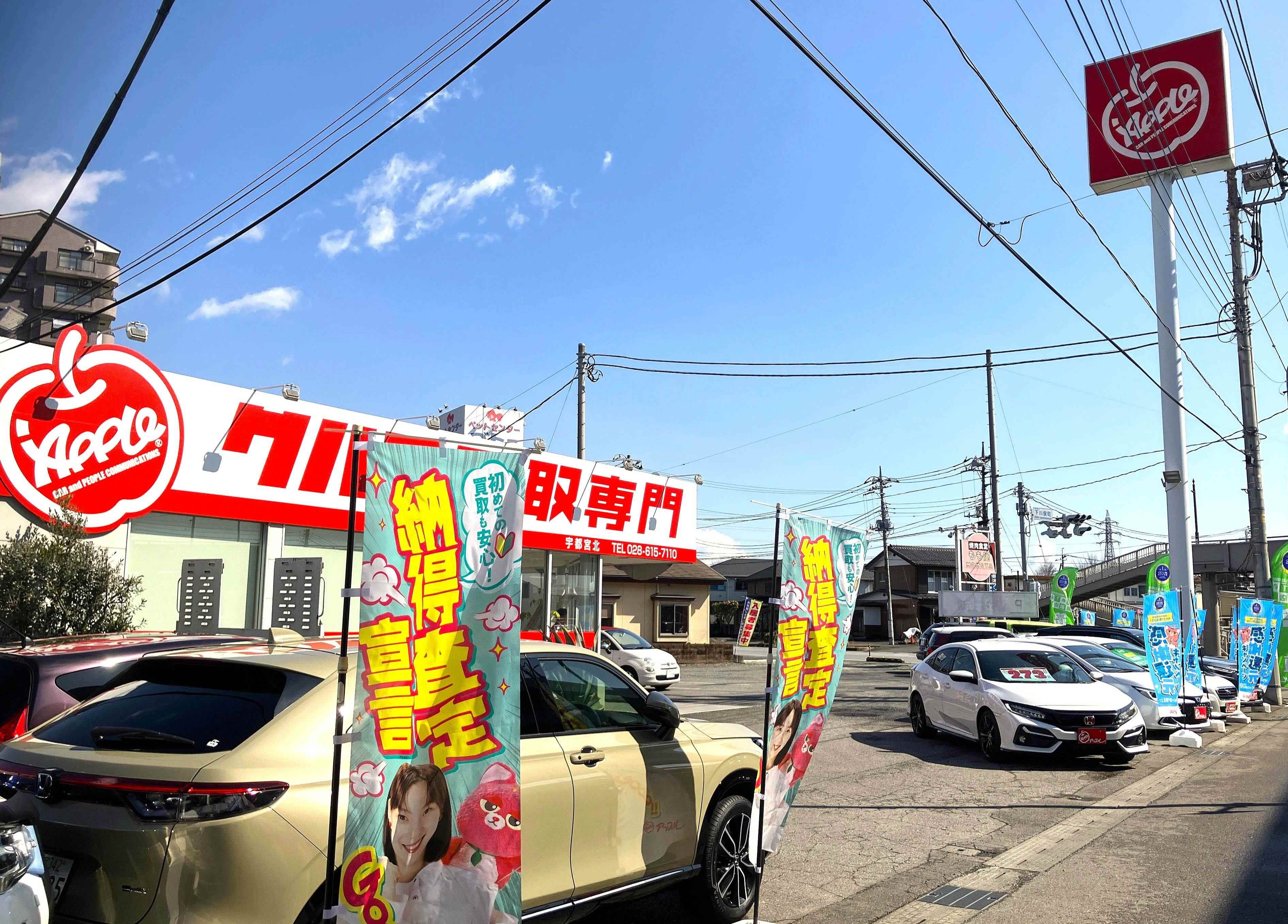 車買取をお考えなら、shikuname6のアップル宇都宮北店にお立ち寄りください！無料で簡単に査定できます。