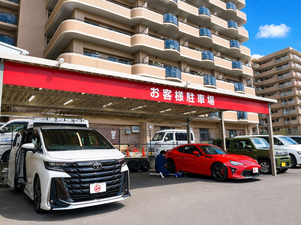 車査定のご相談は、shikuname2のアップル大津店で！専門スタッフが丁寧に対応します。